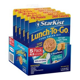 Starkist Chunk Light Tuna In Water Lunch To-Go 4.1oz., 5 ct.