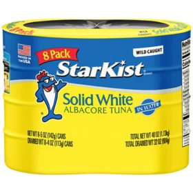 StarKist Solid White Albacore Tuna in Water 5 oz., 8 pk.