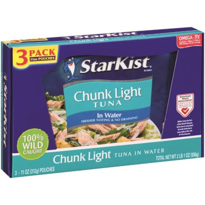 Starkist Chunk Light Tuna (11 oz. pouches, 3 ct.) - Sam's Club