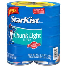 StarKist Chunk Light Tuna in Oil 5 oz., 12 pk.