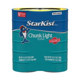 StarKist Chunk Light Tuna in Oil 5 oz., 12 pk.