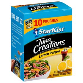 StarKist Tuna Creations, Lemon Pepper (2.6 oz.,10 pk.)