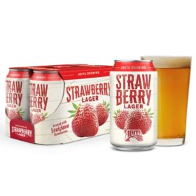 Abita Brewing Strawberry Lager Beer, 12 fl. oz. can, 6 pk.