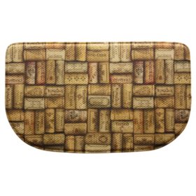 Printed Memory Foam Slice Kitchen Mat Wine Corks 18 X 30