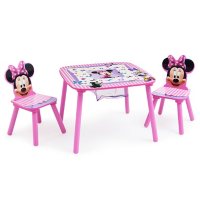 Disney Minnie Mouse Table and Chair Set with Storage by Delta Children 