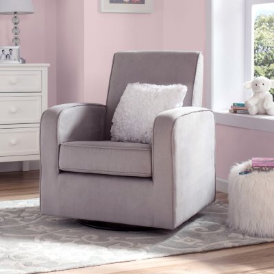 delta upholstered swivel glider chair