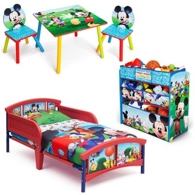 delta children mickey mouse 3-piece toddler bedroom set - sam's club