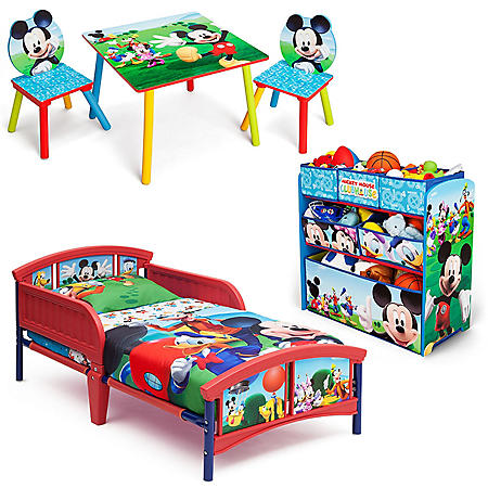 delta children mickey mouse 3-piece toddler bedroom set - sam's club