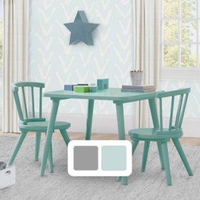 Delta Children Windsor Table and Chairs, 3-Piece Set, Assorted Colors