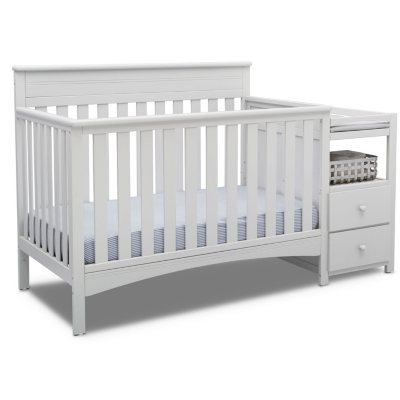 presley crib and changer