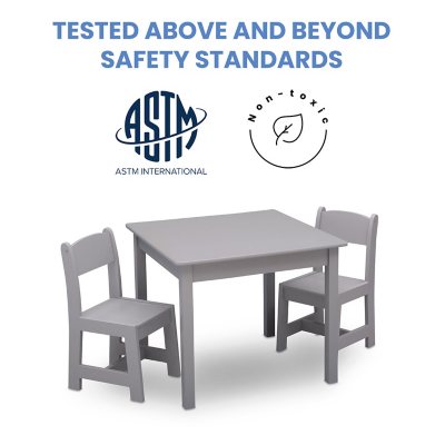Delta Children MySize Kids Wood Table and Chair Set 2 Chairs Assorted Colors Sam s Club