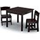 Dark Chocolate, variant on Delta Children MySize Kids' Wood Table and Chair Set - 2 Chairs, Assorted Colors
