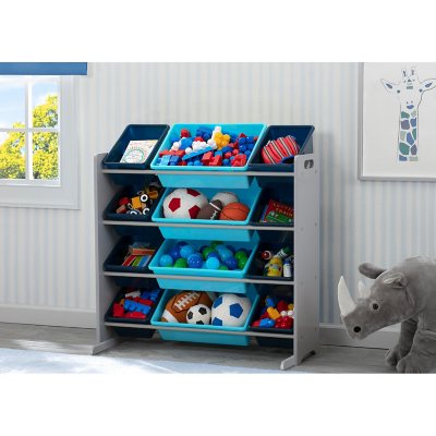 Details about   Delta Children Kids Toy Storage Organizer with 12 Plastic Bins Natural/Primary 