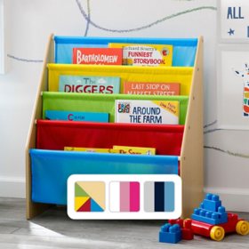 Delta Children Sling Book Rack Bookshelf for Kids, Assorted Colors