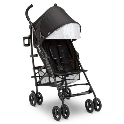 Jeep Power Glyde Plus Stroller + Accessories, Black