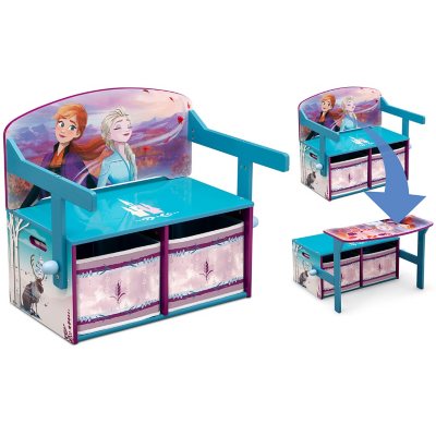 Disney frozen ii chair desk discount with storage bin by delta children