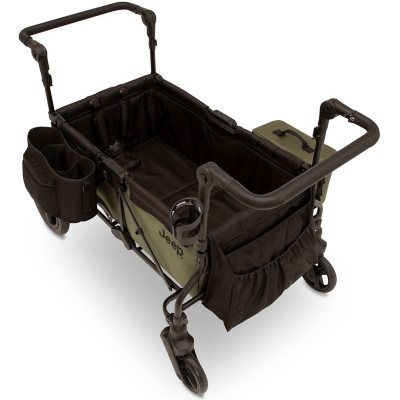 Jeep Deluxe Wrangler Stroller Wagon + Accessories (Black/Green