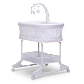 Delta Children SleepCool Rocking Bassinet with Airflow Mesh (Choose Color)