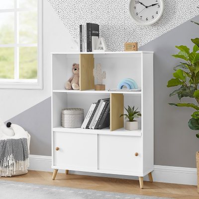 Delta Children Kids' Wood Desk with Hutch & Chair, White