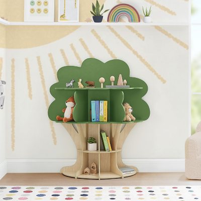 Modern Children's Bookshelf Rack Tree Shaped Simple Small Living Room  Bookcase Storage Rack - China Tree Shaped Bookcase, Living Room Book Rack