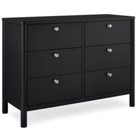 Delta Children Brooks 6 Drawer Dresser with Interlocking Drawers, Choose Color