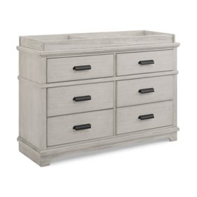 Asher 6 Drawer Dresser with Changing Top and Interlocking Drawers