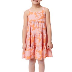 Social Standard by Sanctuary Girls' Tiered Tie Back Dress