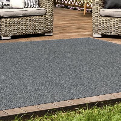 6' x 8' Hobnail Indoor/Outdoor Rug Chocolate - Foss Floors