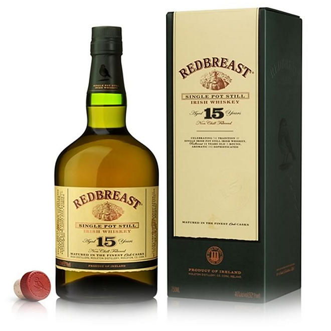 Redbreast Single Pot Still Irish Whiskey 15 Years (750 ml)