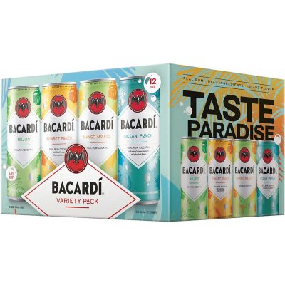 Bacardi Ready to Club Variety Sam\'s pk.) - (12 can, 12 fl. Drink Pack oz