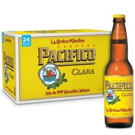 Pacifico Clara Mexican Import Lager Beer 12 fl. oz. bottle, 24 pk.