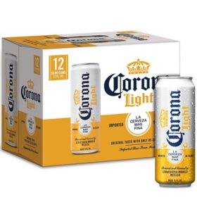 Corona Light Mexican Lager Beer 12 fl. oz. can, 12 pk.
