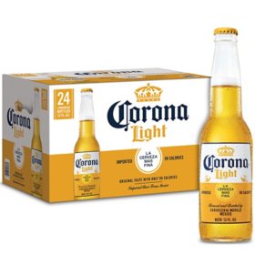 Corona Light Lager Beer 12 fl. oz.bottle, 24 pk.