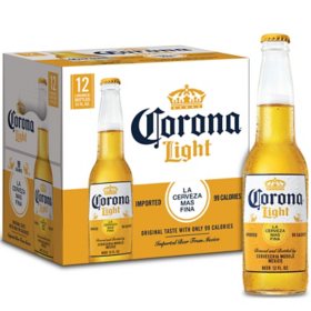 Corona Light Mexican Lager Beer, 12 fl. oz. bottle, 12 pk.