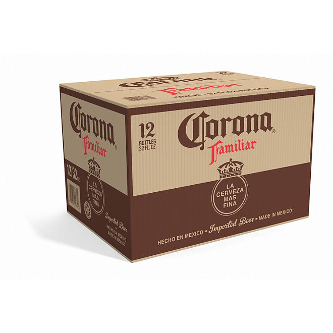 Corona Familiar Mexican Lager Beer 32 fl. oz. bottle, 12 pk.