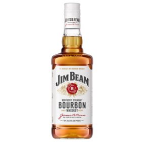Jim Beam White Label Bourbon Whiskey (750 ml)