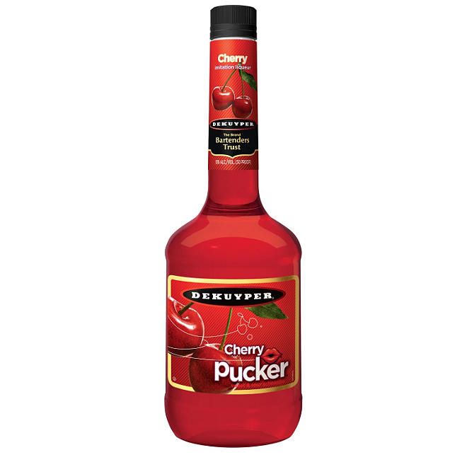 DeKuyper Pucker Cherry Schnapps Liqueur (1 L)