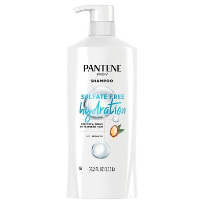 Pantene Pro V Sulfate Free Hydration Shampoo With Argan Oil 38 2 Fl Oz Sam S Club