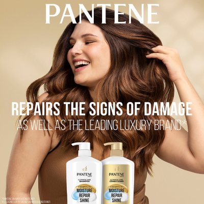 Pantene Pro-V Ultimate Care Moisture + Repair + Shine Shampoo for Damaged Hair and Split Ends, 38.2 fl oz