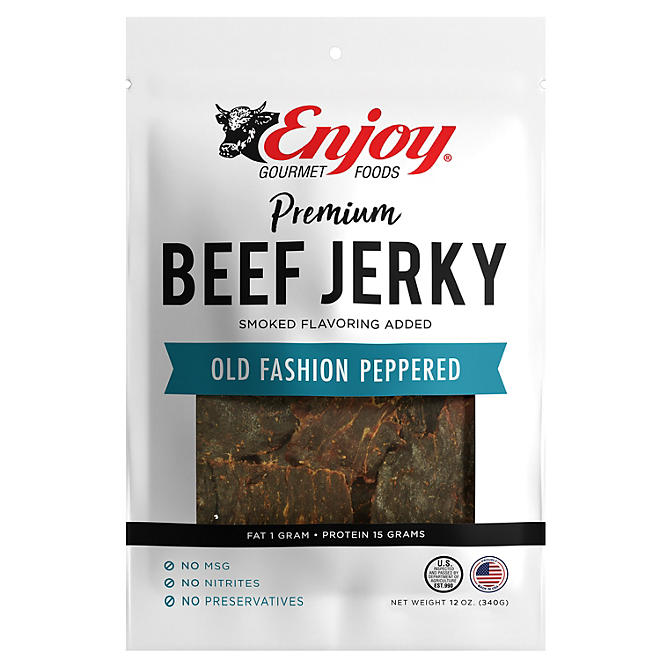 Enjoy Beef Jerky Old Fashion Peppered 12 oz.