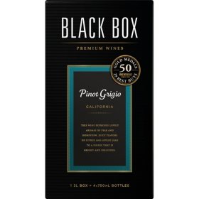 Black Box Pinot Grigio White Wine Box Wine, 3 L