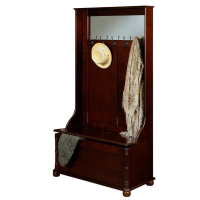Heirloom Cherry Hall Tree with Storage Bench Sam's Club