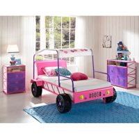 Dune Buggy Car Twin Size Bed - Pink