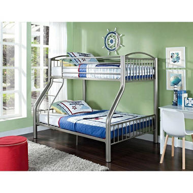 Pewter Twin over Full Bunk Bed