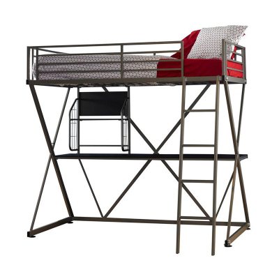 Z-Bedroom Twin Loft Study Bunk Bed