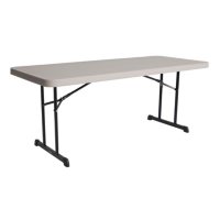 Lifetime 6' Professional Grade Folding Table, 18 Pack, Putty