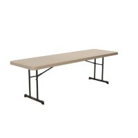 Lifetime 8' Professional Grade Folding Table, 4 Pack, Putty