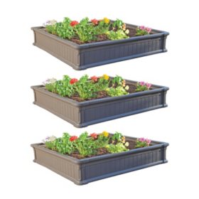 Lifetime 4 Raised Garden Bed 3 Pk Sam S Club