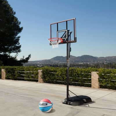 Lifetime 90227 Adjustable Portable Elite Basketball Hoop   Basketball