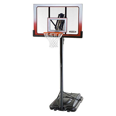 Details about   Bison BA833XL SUPER GLASS Club Court Adjustable PORTABLE Basketball System 